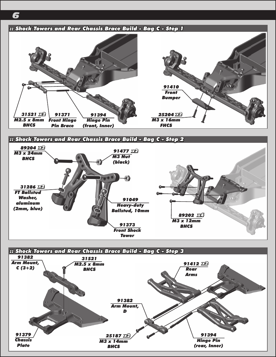 Team Associated RC10B5 User Manual | Page 6 / 34
