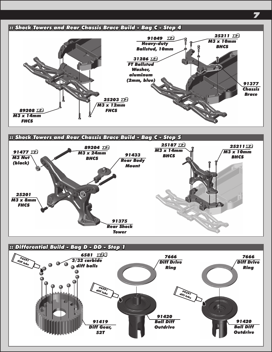 Team Associated RC10B5 User Manual | Page 7 / 34