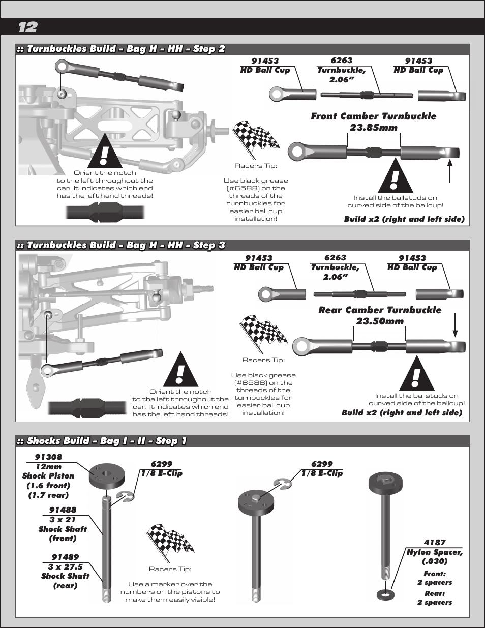 Team Associated RC10B5M User Manual | Page 12 / 34