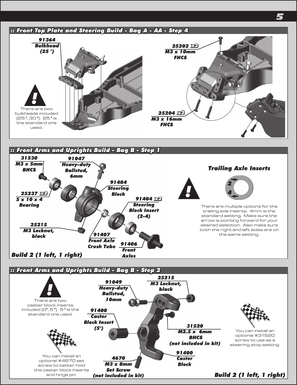 Team Associated RC10B5M User Manual | Page 5 / 34