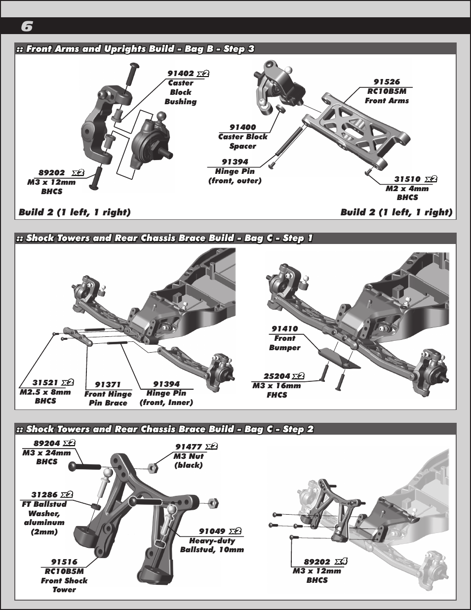 Team Associated RC10B5M User Manual | Page 6 / 34