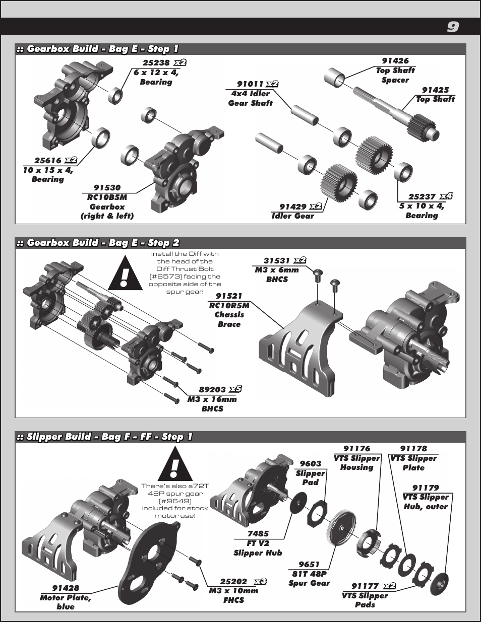 Team Associated RC10B5M User Manual | Page 9 / 34