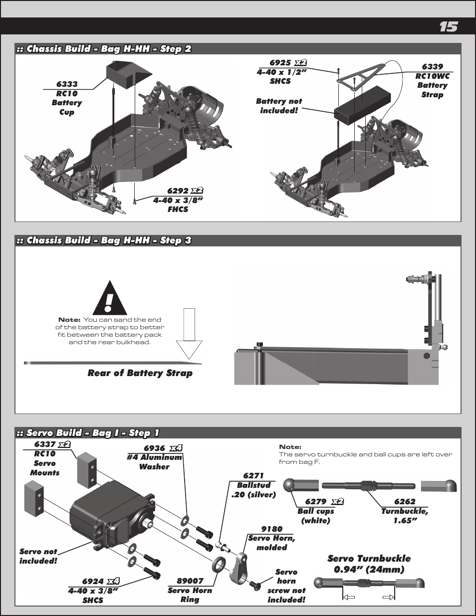 Team Associated RC10 User Manual | Page 15 / 30