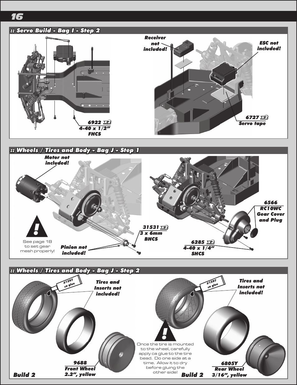 Team Associated RC10 User Manual | Page 16 / 30