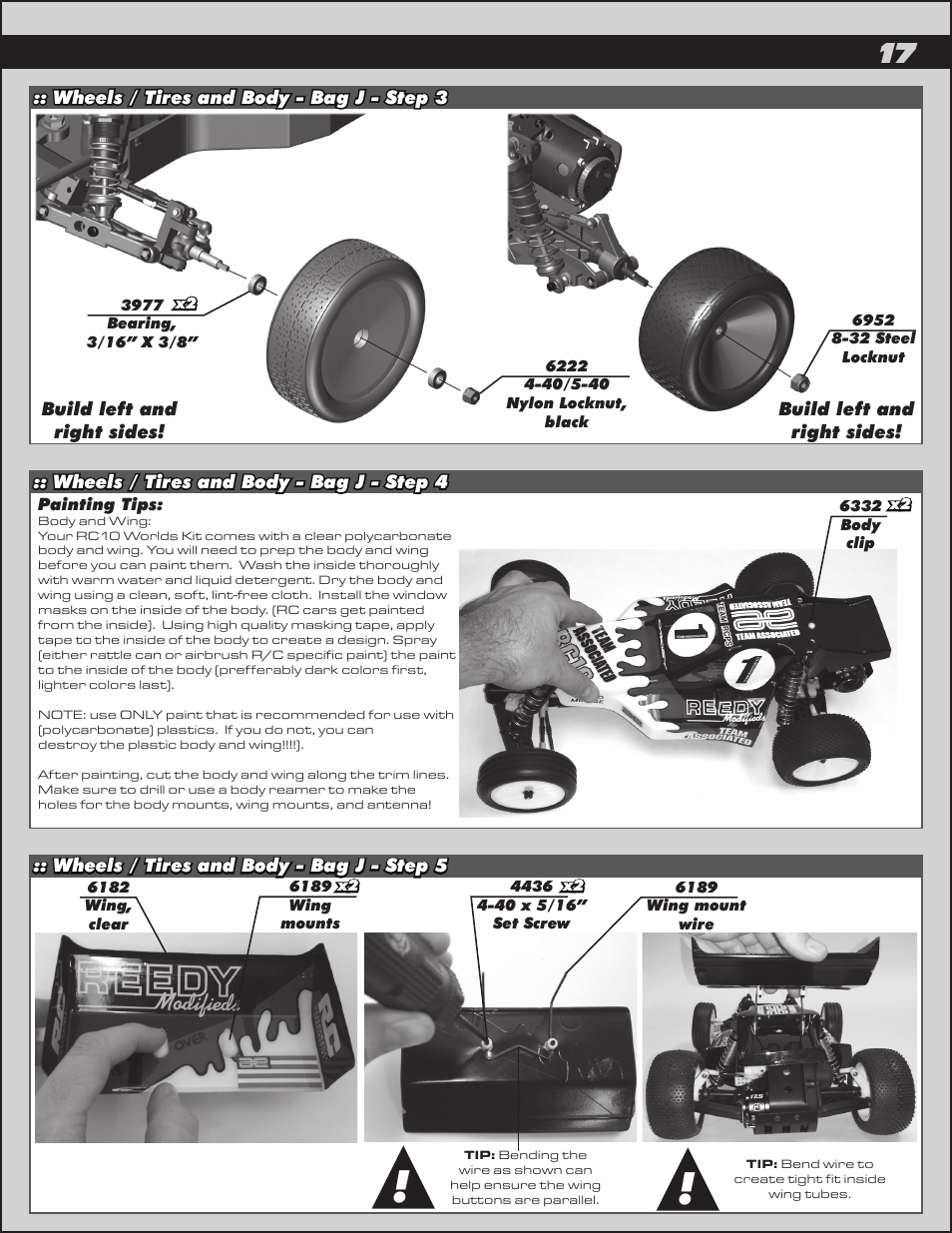 Team Associated RC10 User Manual | Page 17 / 30