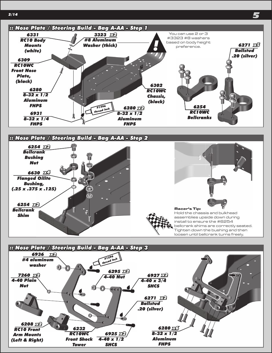 Team Associated RC10 User Manual | Page 5 / 30