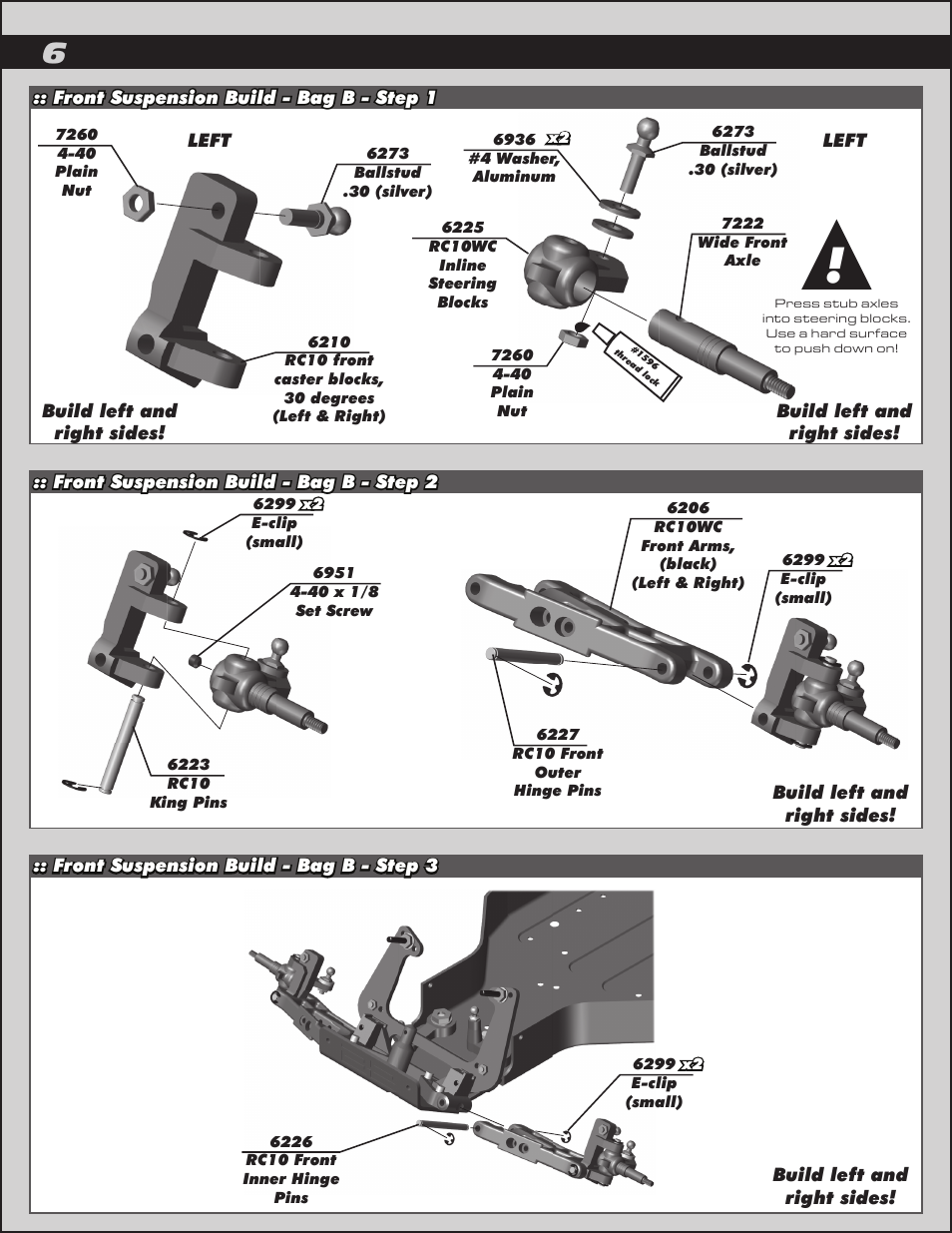 Team Associated RC10 User Manual | Page 6 / 30