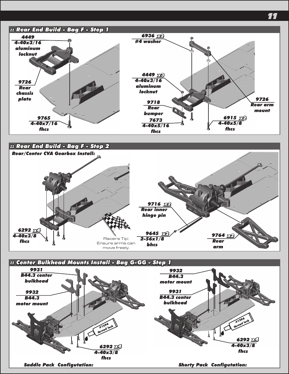Team Associated B44.3 User Manual | Page 11 / 38