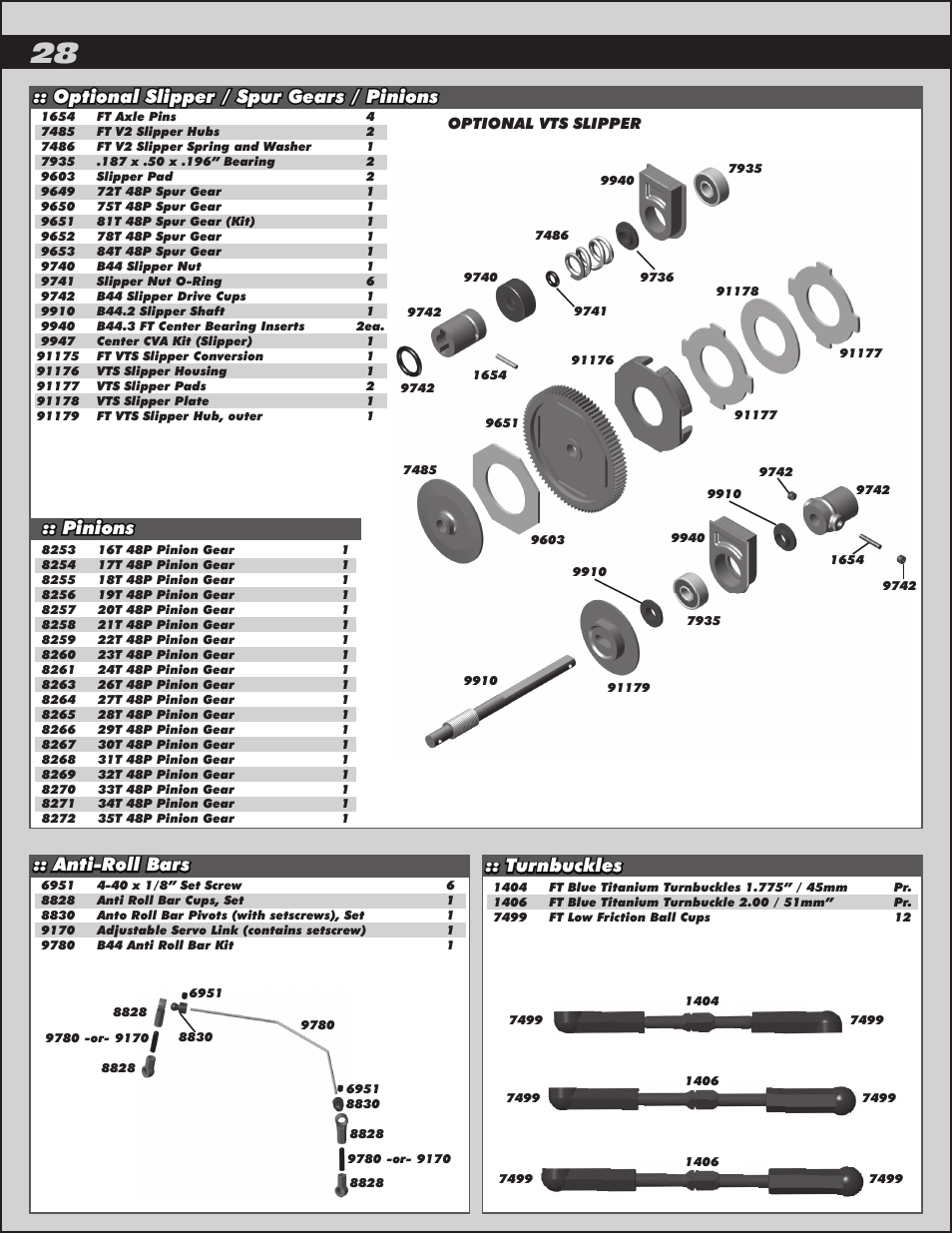 Team Associated B44.3 User Manual | Page 28 / 38