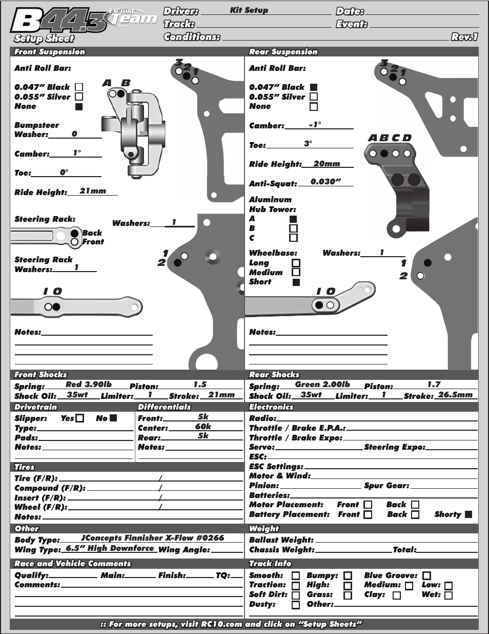 Team Associated B44.3 User Manual | Page 36 / 38