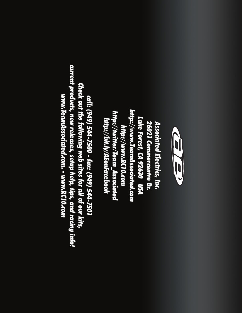 Team Associated B44.3 User Manual | Page 38 / 38