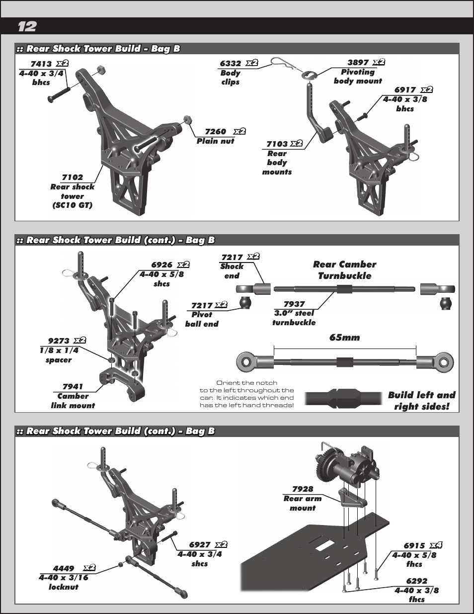 Team Associated SC10GT User Manual | Page 12 / 46
