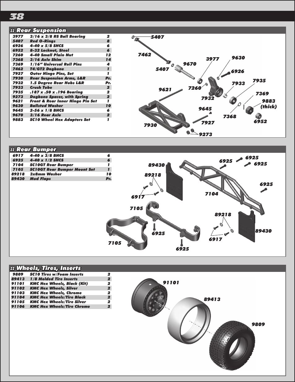 Team Associated SC10GT User Manual | Page 38 / 46