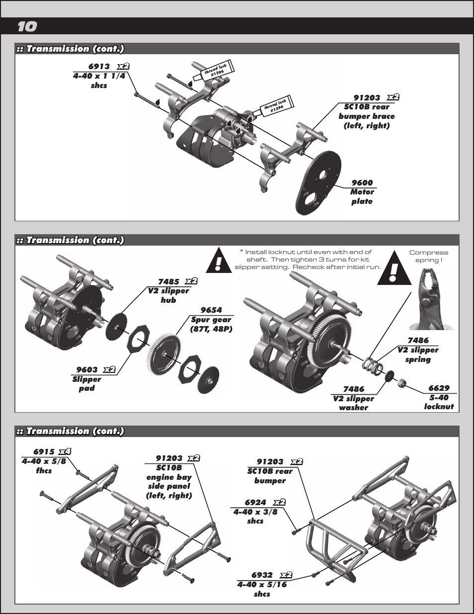 Team Associated SC10B User Manual | Page 10 / 42