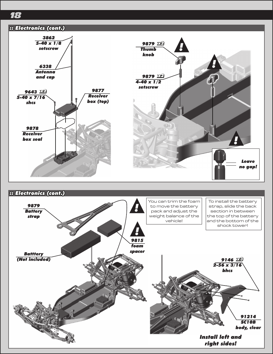 Team Associated SC10B User Manual | Page 18 / 42