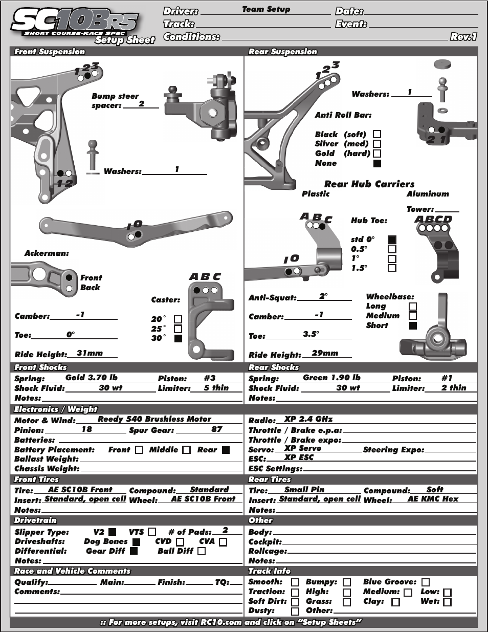 Team Associated SC10B User Manual | Page 39 / 42