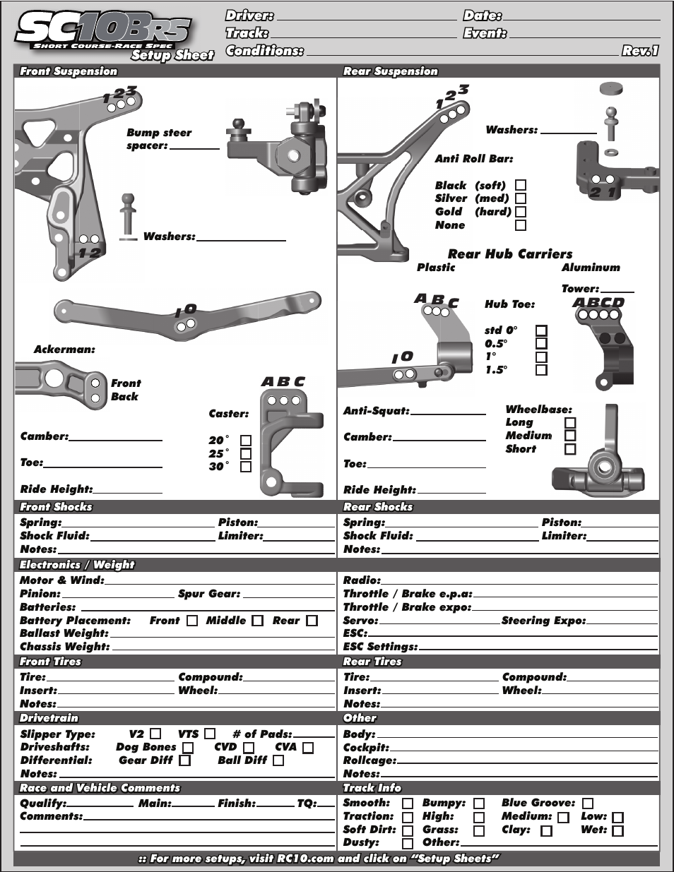 Team Associated SC10B User Manual | Page 41 / 42