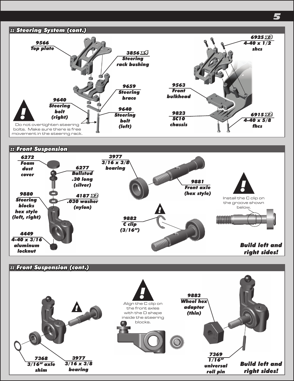 Team Associated SC10B User Manual | Page 5 / 42