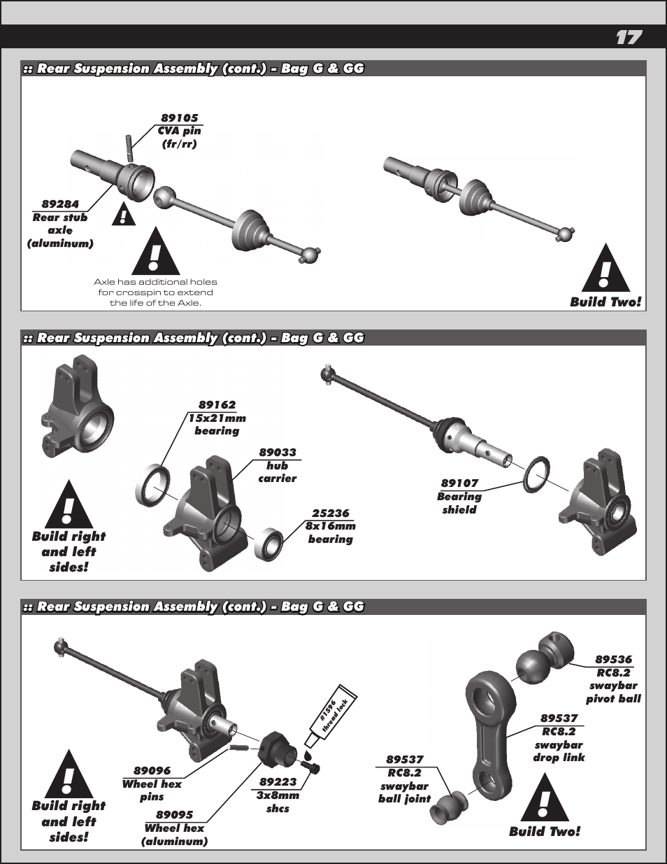 Team Associated RC8.2e User Manual | Page 17 / 50