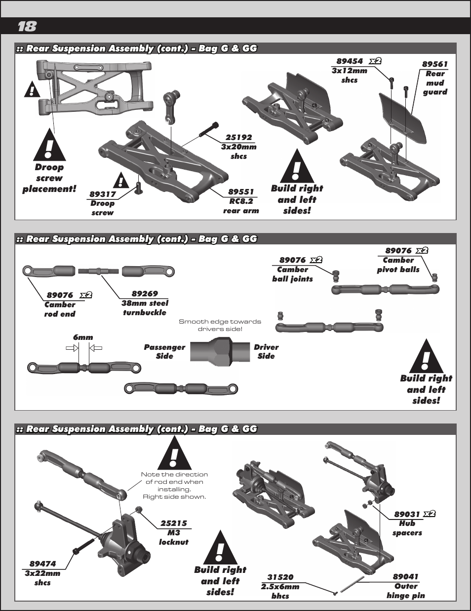 Team Associated RC8.2e User Manual | Page 18 / 50
