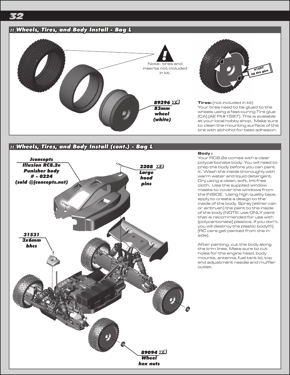 Team Associated RC8.2e User Manual | Page 32 / 50