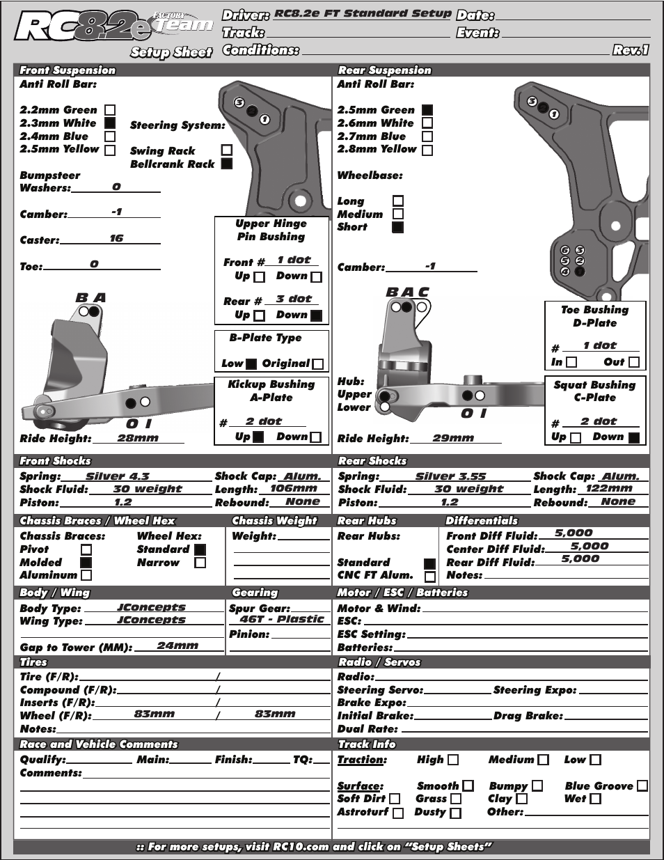 Team Associated RC8.2e User Manual | Page 47 / 50