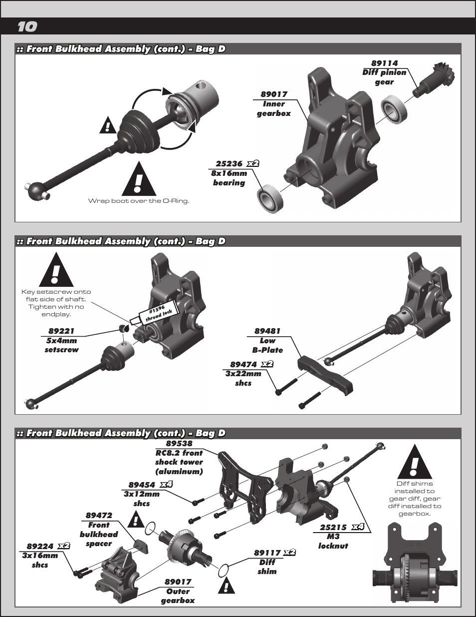 Team Associated RC8.2 User Manual | Page 10 / 54