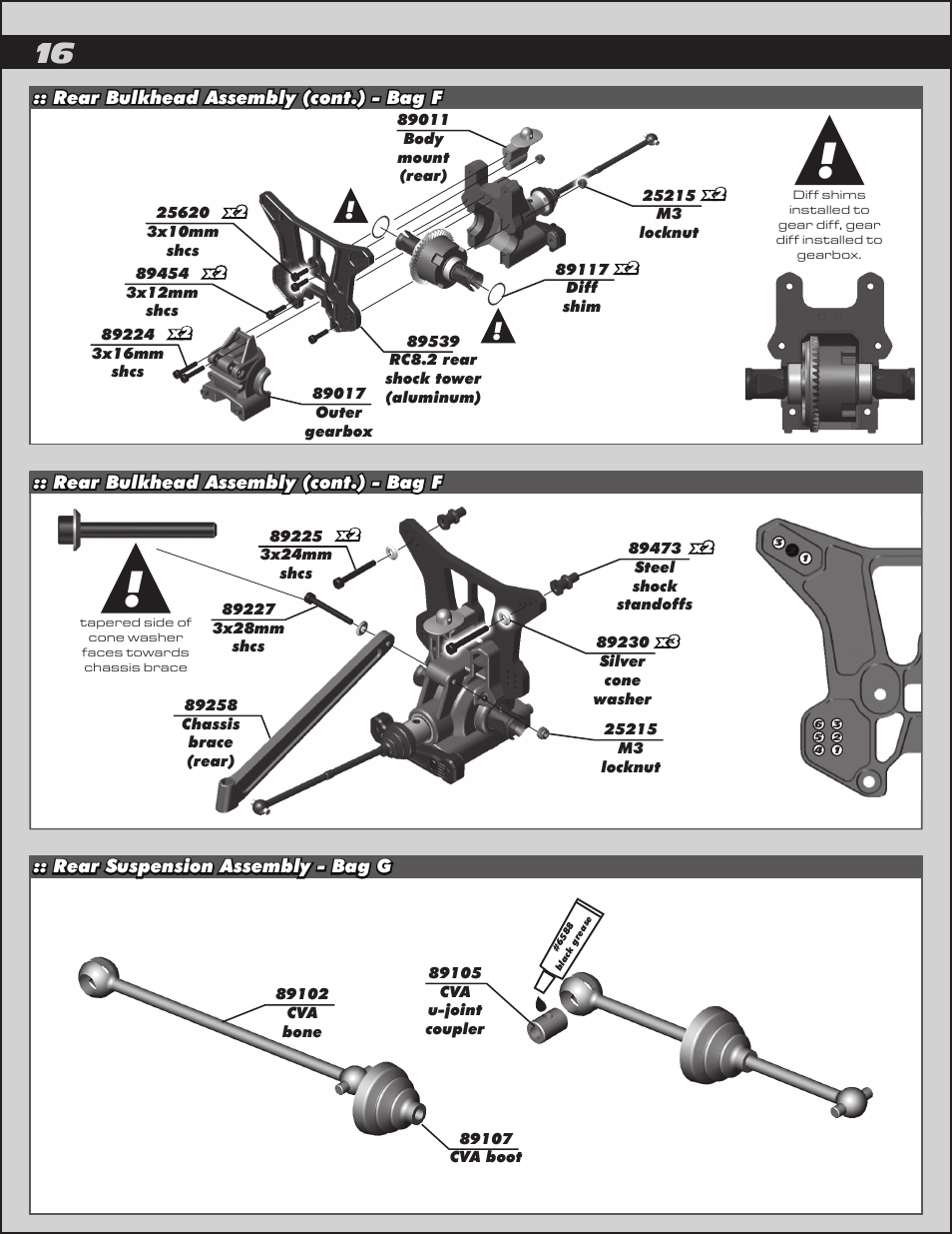 Team Associated RC8.2 User Manual | Page 16 / 54