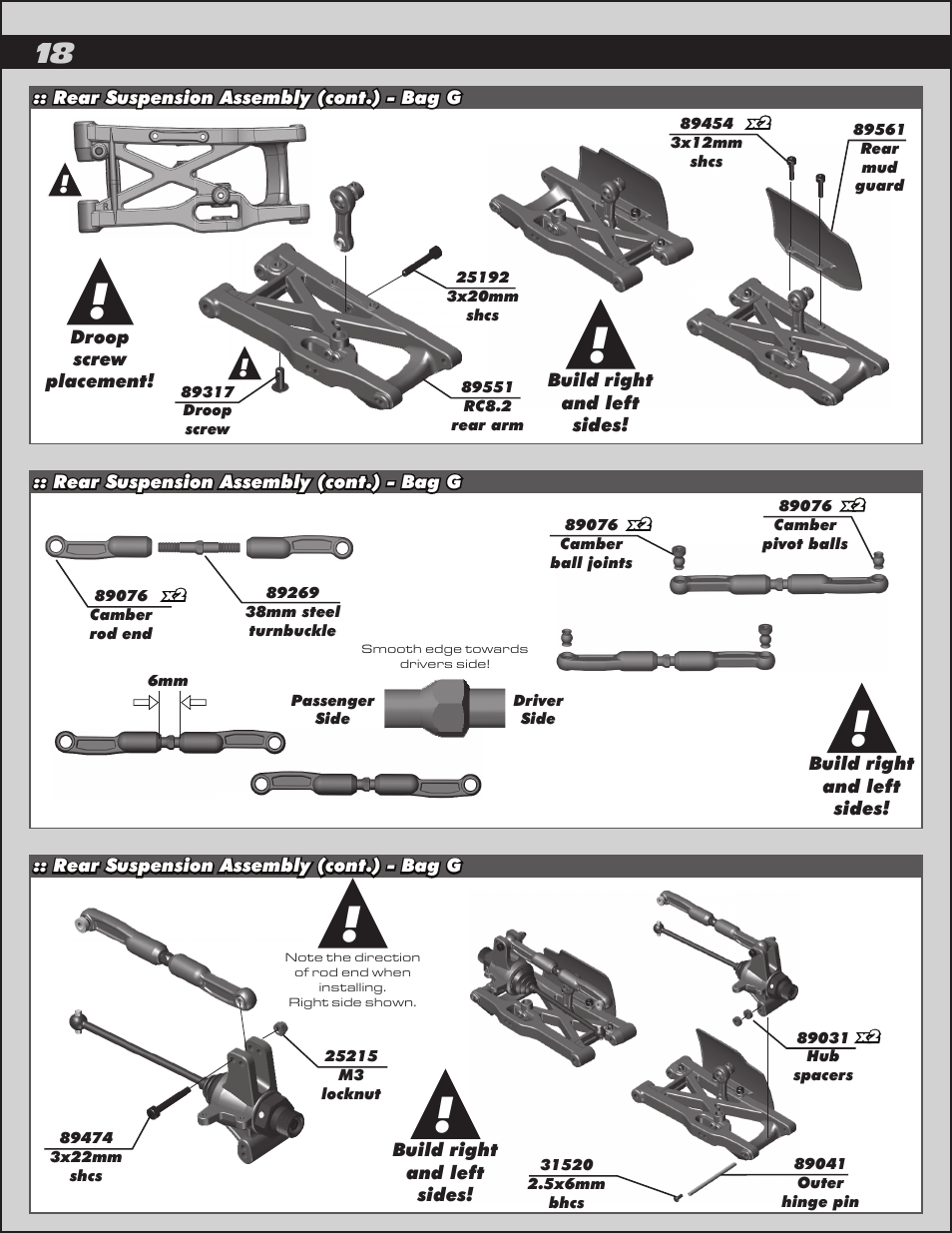 Team Associated RC8.2 User Manual | Page 18 / 54