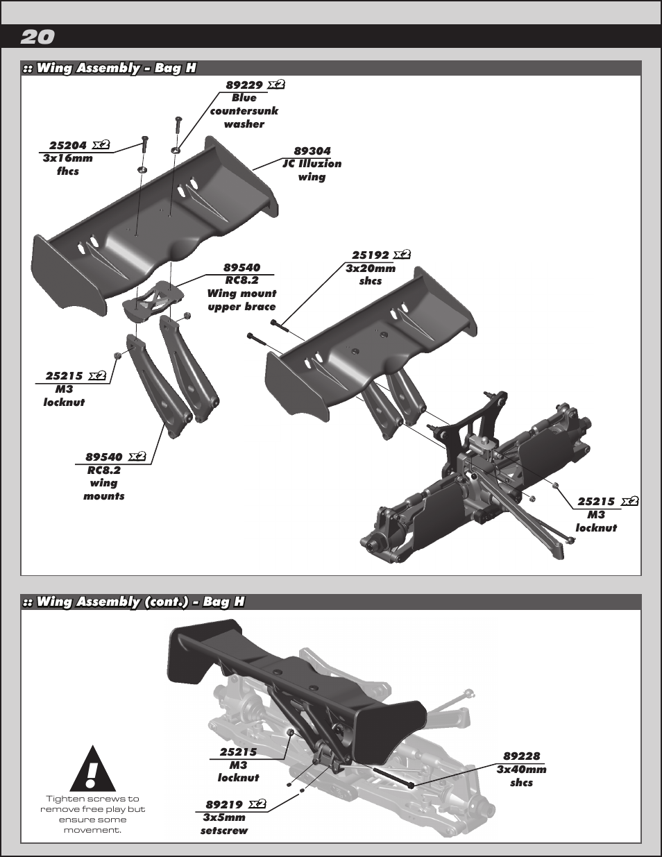 Team Associated RC8.2 User Manual | Page 20 / 54