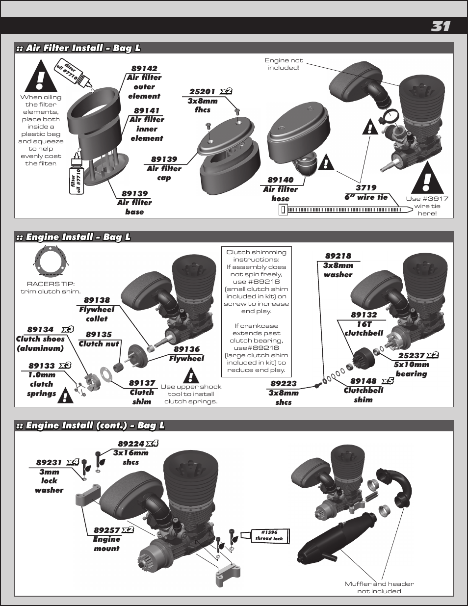 Team Associated RC8.2 User Manual | Page 31 / 54