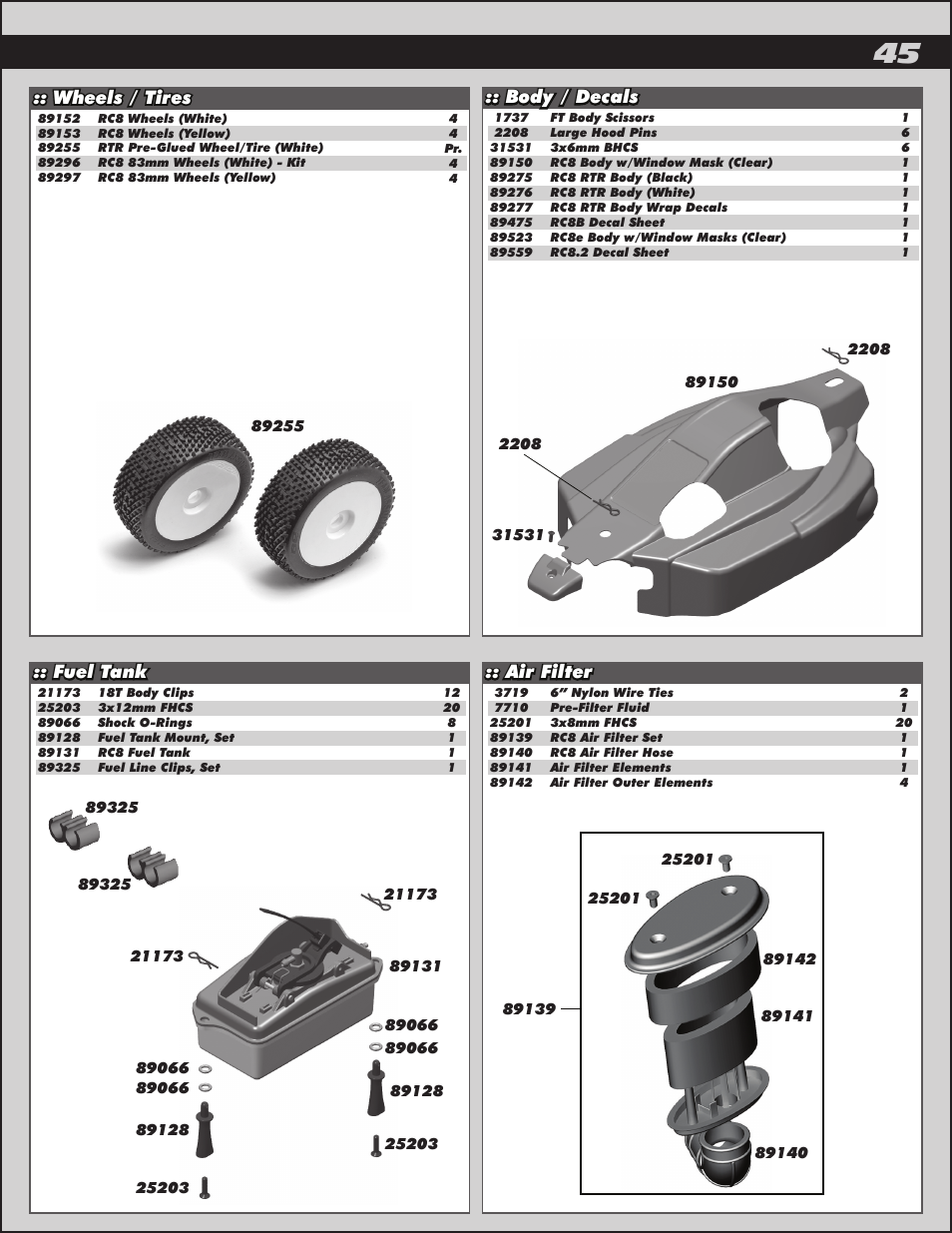 Team Associated RC8.2 User Manual | Page 45 / 54