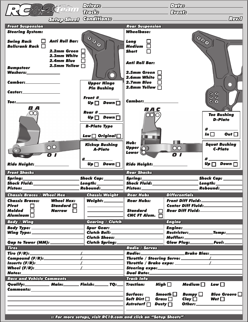 Team Associated RC8.2 User Manual | Page 53 / 54