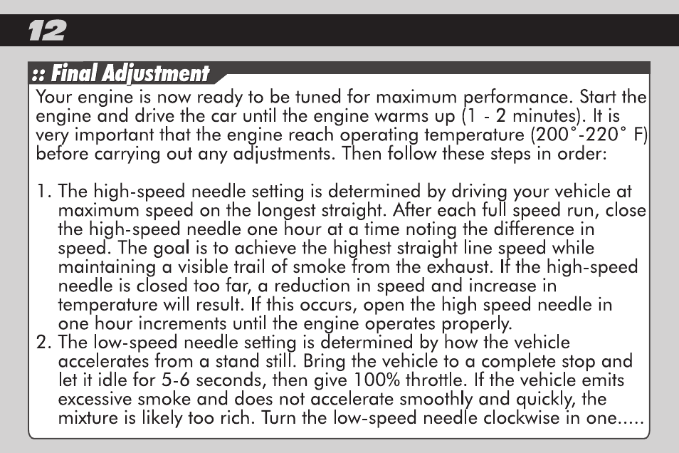 Team Associated RC8.2 User Manual | Page 12 / 24