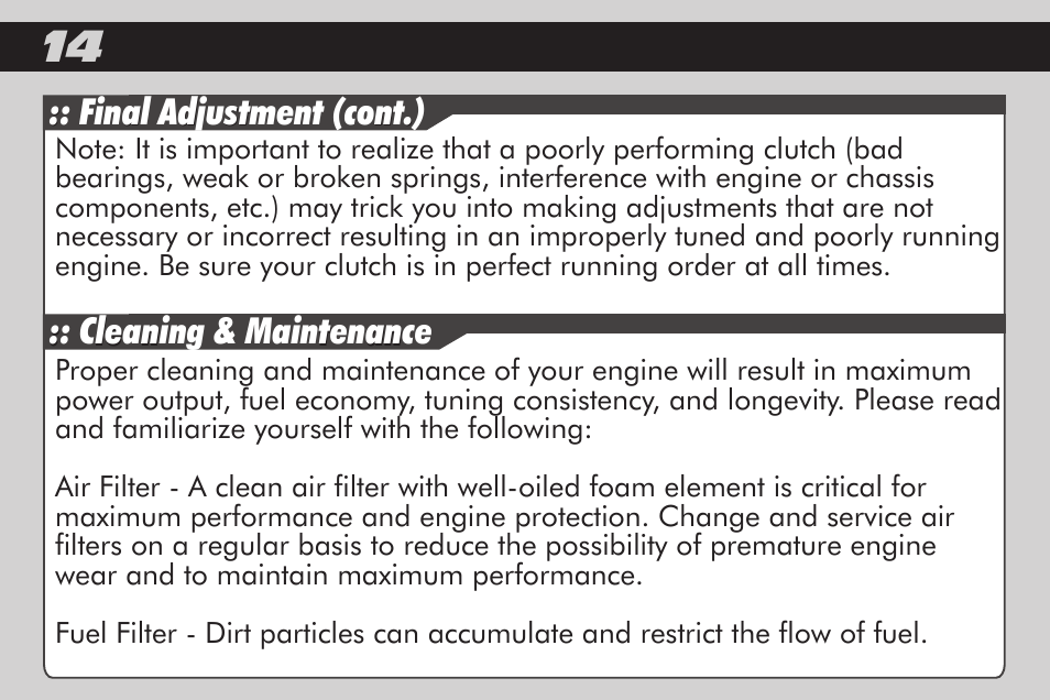 Team Associated RC8.2 User Manual | Page 14 / 24