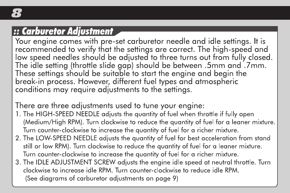Team Associated RC8.2 User Manual | Page 8 / 24