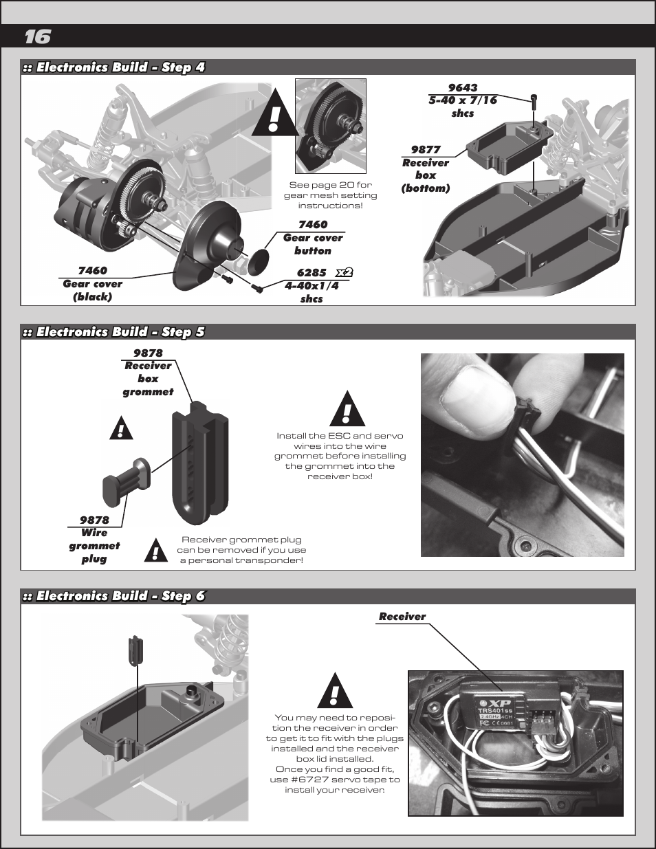 Team Associated RC10B4.2 User Manual | Page 16 / 34