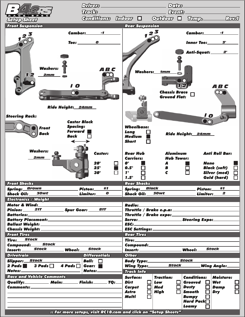 Team Associated RC10B4.2 User Manual | Page 31 / 34