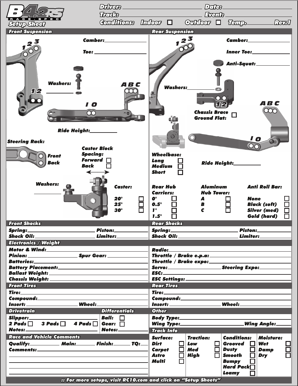 Team Associated RC10B4.2 User Manual | Page 33 / 34