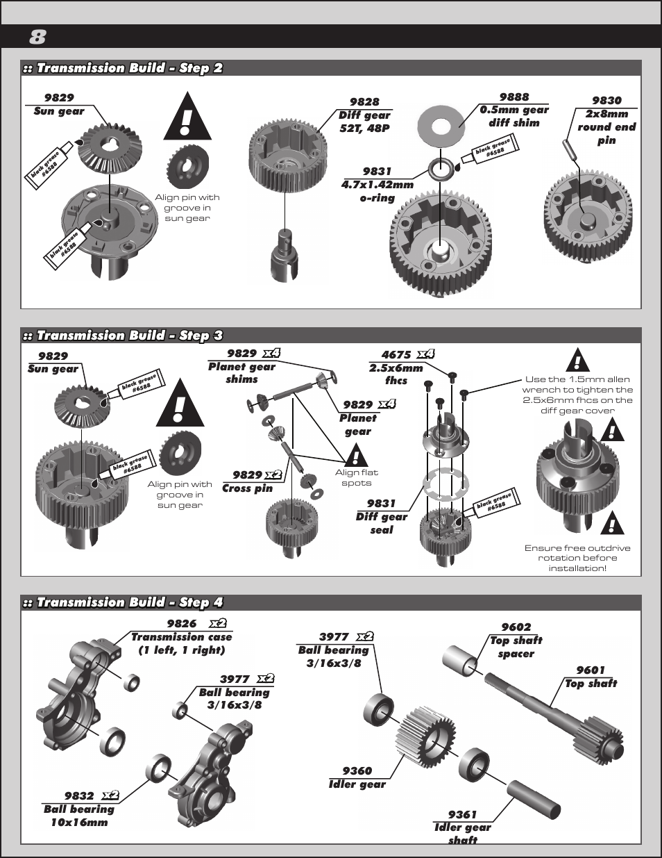 Team Associated RC10B4.2 User Manual | Page 8 / 34