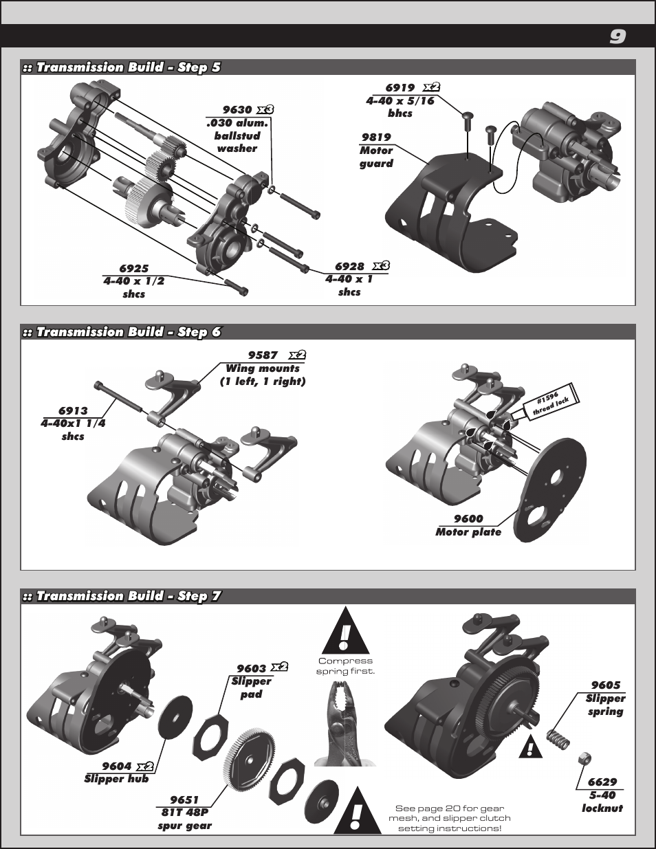 Team Associated RC10B4.2 User Manual | Page 9 / 34