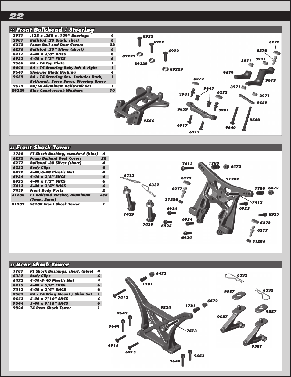 Team Associated RC10T4.2 User Manual | Page 22 / 34