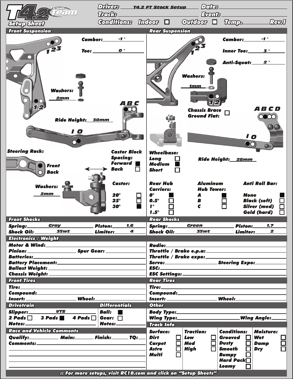 Team Associated RC10T4.2 User Manual | Page 31 / 34