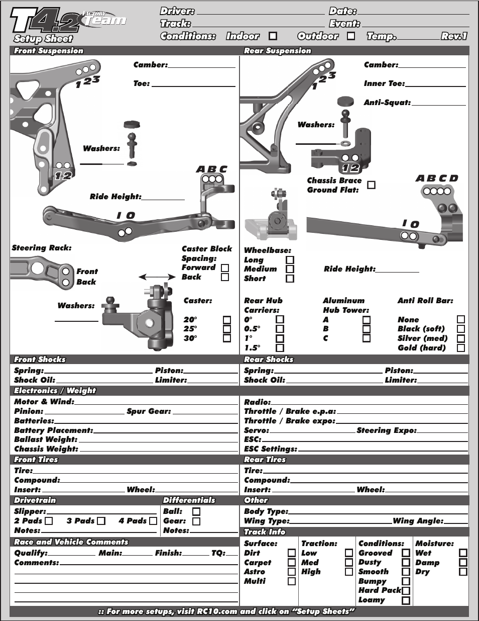 Team Associated RC10T4.2 User Manual | Page 33 / 34