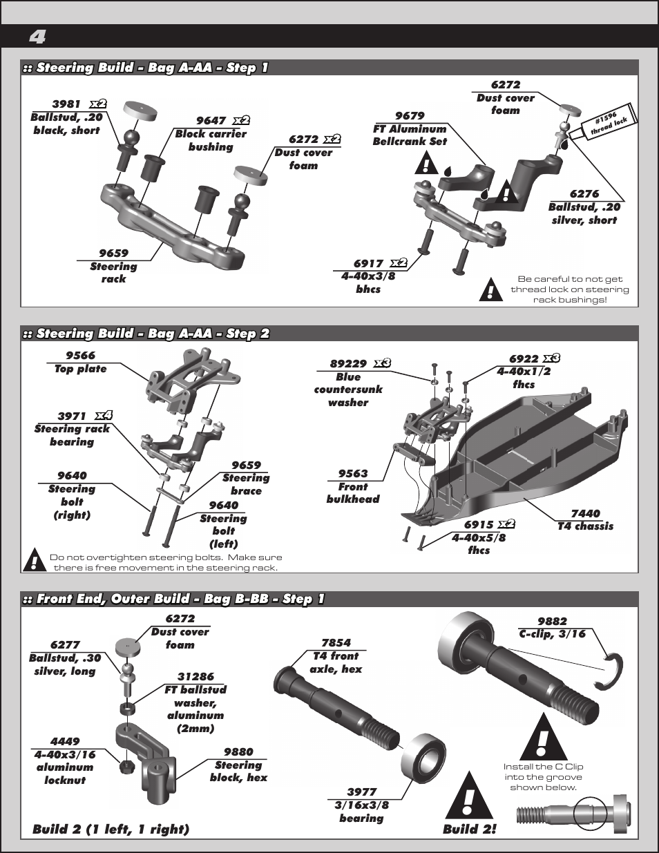Team Associated RC10T4.2 User Manual | Page 4 / 34