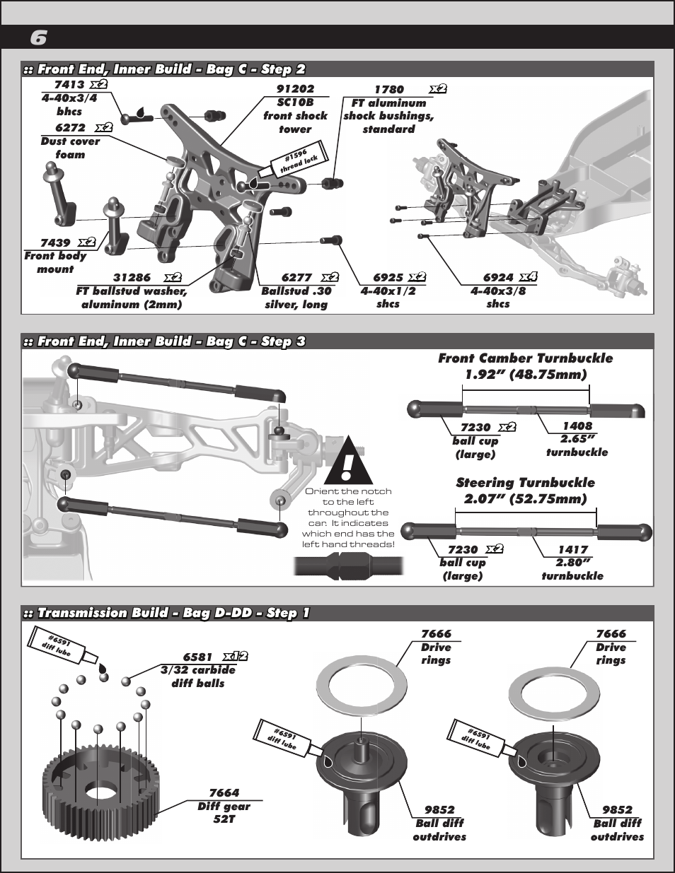 Team Associated RC10T4.2 User Manual | Page 6 / 34