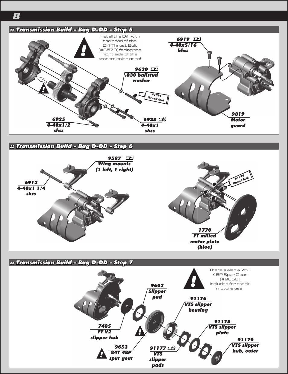 Team Associated RC10T4.2 User Manual | Page 8 / 34