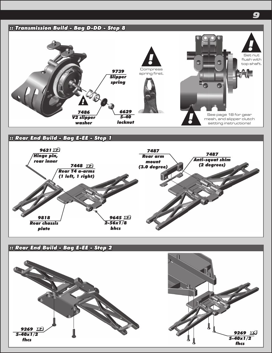 Team Associated RC10T4.2 User Manual | Page 9 / 34