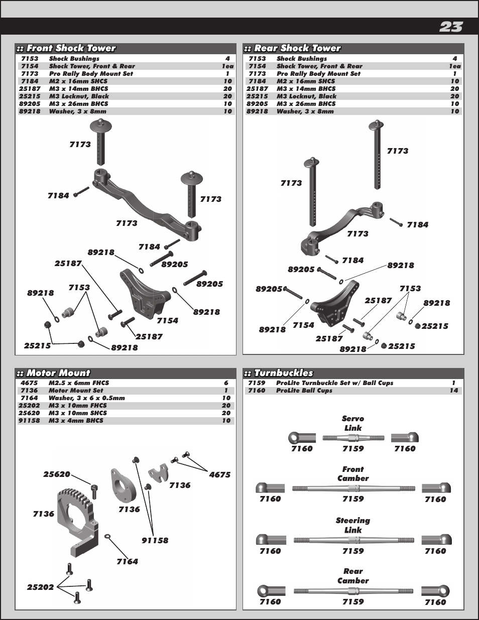 Team Associated ProRally User Manual | Page 23 / 30