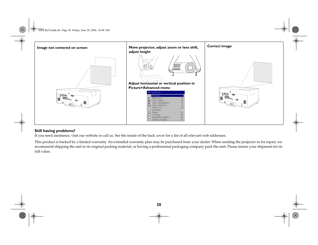 Ask Proxima W400 User Manual | Page 21 / 49